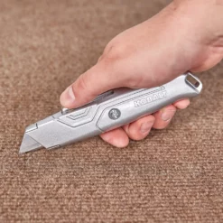 Kobalt Utility Knives Kobalt 2pk retractable utility knife 18mm 6-Blade Retractable Utility Knife with On Tool Blade Storage -SEO title and description design 44458454