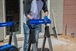 Kobalt Saw Horses 30.63-in W x 33.5-in H Adjustable Pp and Steel Construction Saw Horse (1000-lb Capacity) -SEO title and description design 44628176 scaled