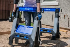 Kobalt Saw Horses 30.63-in W x 33.5-in H Adjustable Pp and Steel Construction Saw Horse (1000-lb Capacity) -SEO title and description design 44628184 scaled