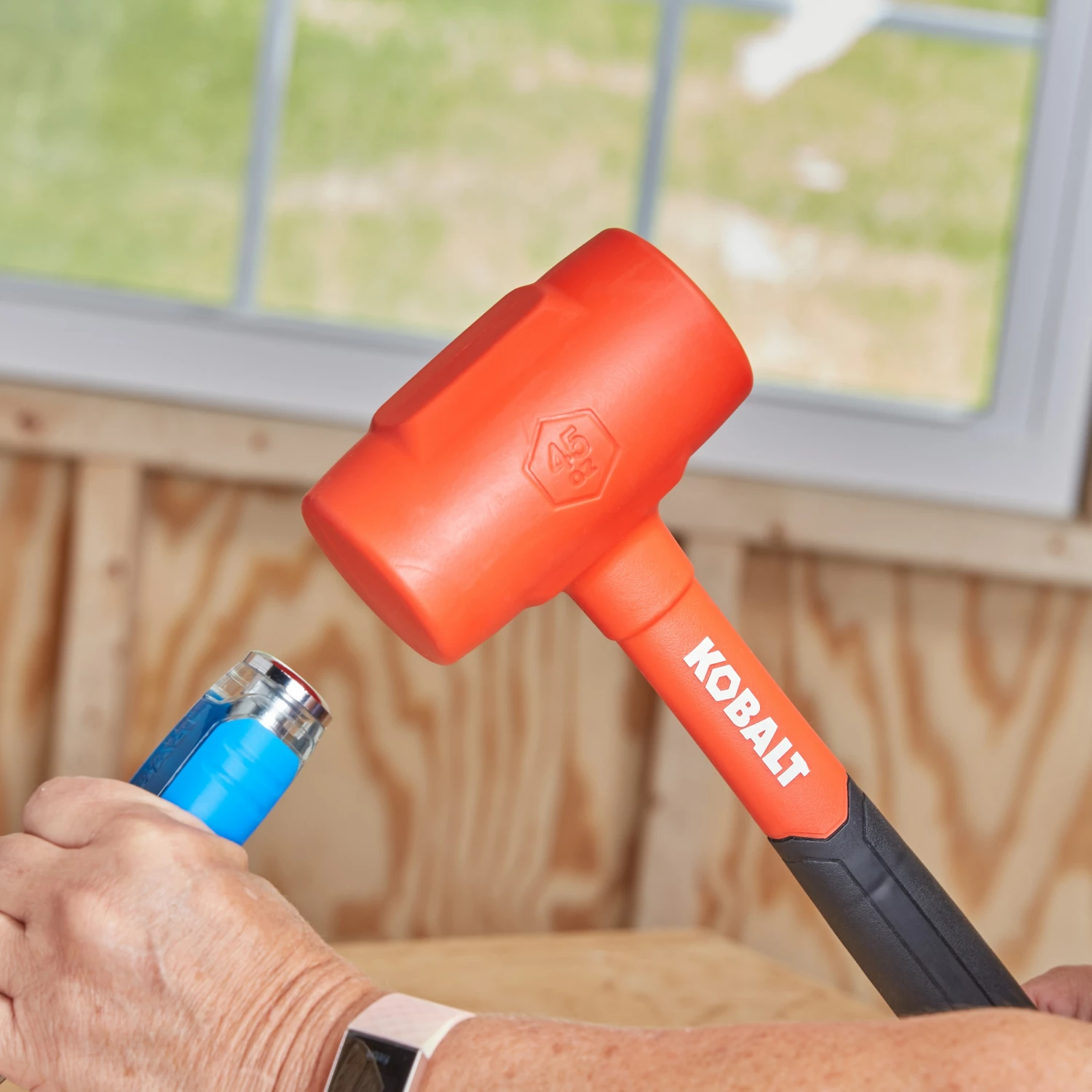 Kobalt Hammers 45-oz Smooth Face Plastic Head Plastic Dead Blow Hammer 2 Kobalt Hammers 45-oz Smooth Face Plastic Head Plastic Dead Blow Hammer - Image 2
