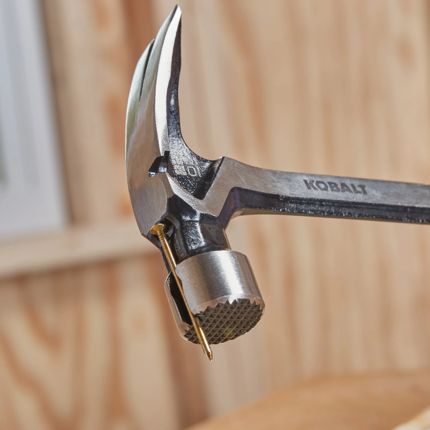 Kobalt Hammers 22-oz Milled Face Steel Head Steel Claw Hammer 3 Kobalt Hammers 22-oz Milled Face Steel Head Steel Claw Hammer - Image 3