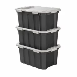 Kobalt Plastic Storage Totes X-large 24-Gallon (96-Quart) Grey Tote Latching Lid -SEO title and description design 46358968 scaled