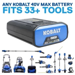 Kobalt Cordless Electric String Trimmers 40-Volt Max 15-in Straight Cordless String Trimmer (Battery Included) -SEO title and description design 841821049782 12534875